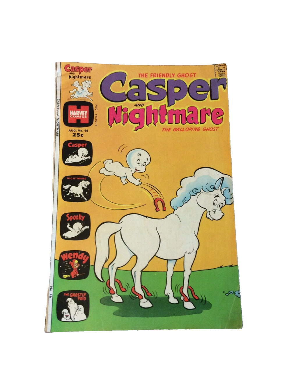 Casper & Nightmare The Galloping Ghost Comic Book #46 August Harvey
